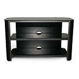 INNOVEX TV Stand, Black Glass