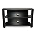 INNOVEX TV Stand, Black Glass