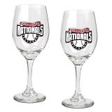 Washington Nationals Primary Logo 2 Piece Wine Glass Set