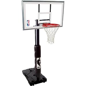 Spalding NBA 68395 Portable Basketball Hoop with 54 Inch Polycarbonate Backboard by 