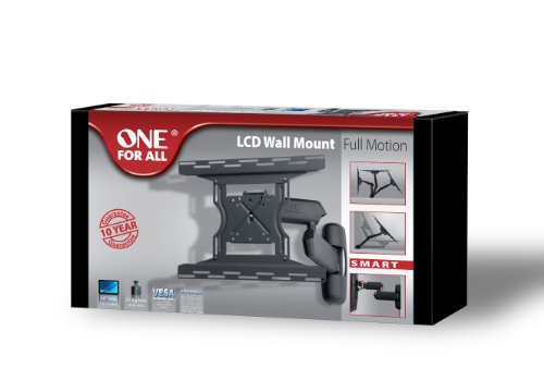 One For All SV 3430 Wandhalterung f&uuml;r 102 cm (40 Zoll) LCD-Fernseher, Full Motion, VESA 400x300 schwarz