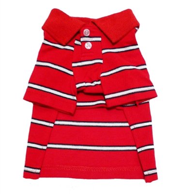 Dog Polo Shirt- Red Hunter (PHPO) Size XL