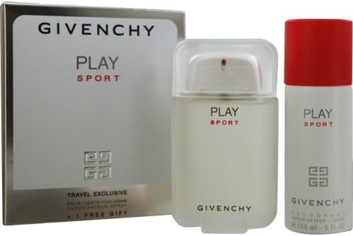 PLAY SPORT by Givenchy Gift Set for MEN: EDT SPRAY 3.3 OZ & DEODORANT SPRAY 5 OZ (TRAVEL OFFER)