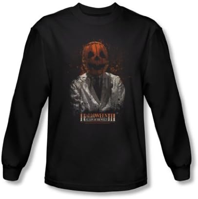 Halloween Iii - Mens H3 Scientist Longsleeve T-Shirt, Size: Medium, Color: Black
