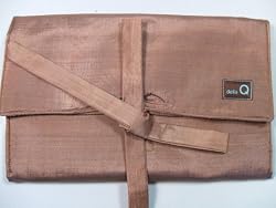 Della Q Interchangeable Brown 15 Pocket Knitting Needle Case 127-2