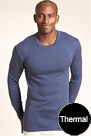 Cotton Blend Long Sleeve Thermal Vest