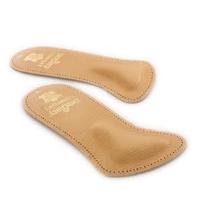 Pedag 142 Comfort 3/4 Leather Orthotic with Supportive Metatarsal Pad and Heel Cushion, Tan