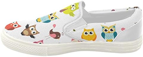 Vons Owl Canvas Women's Slip On Fashion Shoes Sneaker - US9