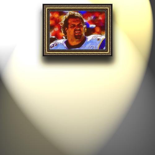 Completely Handpainted American Football Sport Painting, Custom Order FL327, Oil on Canvas, with Option to Paint Jerry, Brett & Co. from Any Other Favorite Photograph or Picture, Unframed, Size 19'' x 28