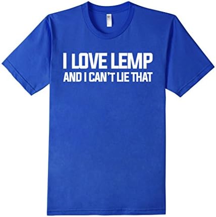 Men's I love LEMP Linux Administrator T shirt Medium Royal Blue