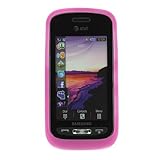 Hot Pink Rubber Silicone Soft Skin Cover Case for AT&T Samsung Solstice SGH ....