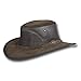 Barmah Hats Foldaway Cooler Leather Hat 1068HI / 1068BL / 1068RB / 1068LM / 1068CH