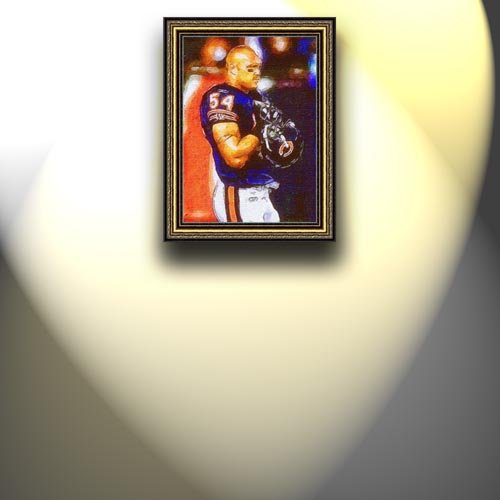 Completely Handpainted American Football Sport Painting, Custom Order FL1684, Oil on Canvas, with Option to Paint Jerry, Brett & Co. from Any Other Favorite Photograph or Picture, Unframed, Size 25'' x 35
