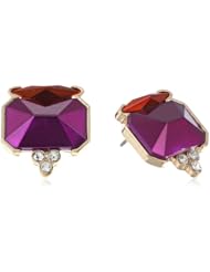 Kensie "Watch the Stars" Gold-Plated Cluster Stud Earrings