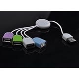 High-speed USB 2.0 4-port Hub Splitter Cable Adapter