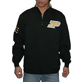 Mens NCAA Purdue Boilermakers Athletic Warm Pullover / Sweatshirt Jacket - Black