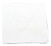 White Cotton Handkerchief with Large Monogram Embroidery
