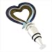 Art Glass Open Heart Wine Bottle Storage Saver Stop