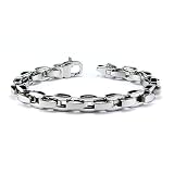 Stainless Steel Men's Link Bracelet 8.5 Inches