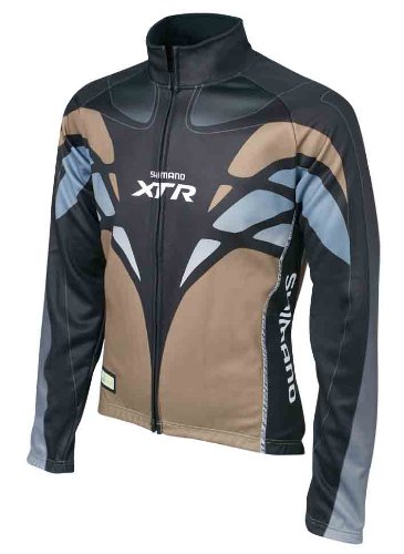 Shimano Herren XTR Windflex Jacke, braun/schwarz