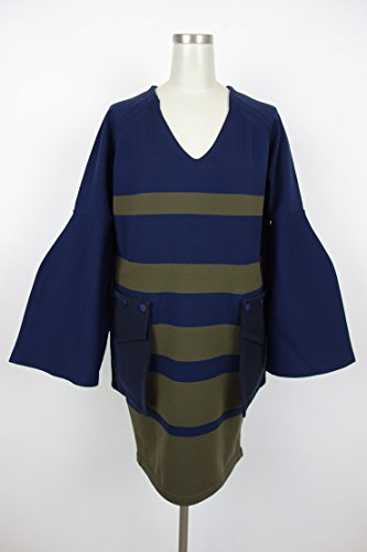 (アウラアイラ) AULA AILA バルーンスリーブボーダーニットワンピース