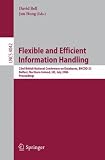 Review Springer  / Flexible and Efficient Information Handling: 23rd British National Conference on Databases, BNCOD 23, Belfast, Northern Ireland, UK, July 18-20, 2006, Proceedings (Lecture Notes in Computer Science)