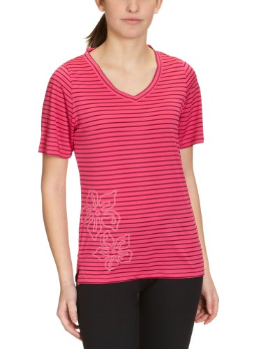 Killtec Damen Funktions T-Shirt Nogait, pink  gestreift (00442), 40, 19563-03C