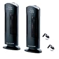 Ionic Pro CA200T Twin Pack Compact Ionic Air Purifier with Bonus Car Ionizers