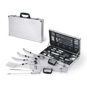 Picnic Time 679-00179 Barbecue Tool Set with Carrying Case 19-pc. by Picnic Time