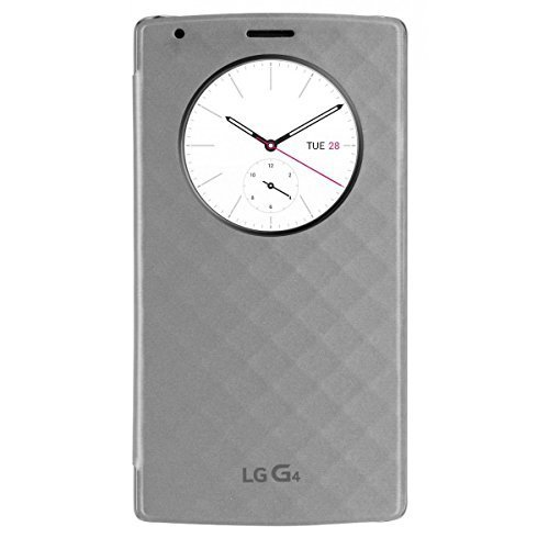 LG CFR-100 Qi compliant Quick Circle Wireless Charging Folio Case for LG G4 (F500) - Silver