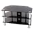 Levv - Glass Stand For Plasma & LCD TV Up To 32" Or 40kg - Black Glass With Chrome Legs