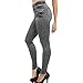 Eastabile Womens' Jeans Printed Slim Denim Jeggings Leggings Stretchy Pencil Pants (M, Gray)