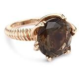 Ellen Himic Swirl of Rose 18k Rose Gold, Smokey Quartz Ring, Size 6