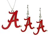 Alabama Crimson Tide - NCAA Earrings & Pendant Necklace Jewelry Set