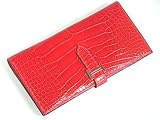 (エルメス)HERMES ベアン 二つ折り長財布 アリゲーター SV ブレイズ J刻印 並行輸入品