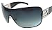 Versace Sunglasses - 2072B / Frame: Black w/ Sliver Logo Lens: Grey Gradient