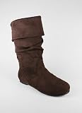Slouchy Suede Cuff Boot