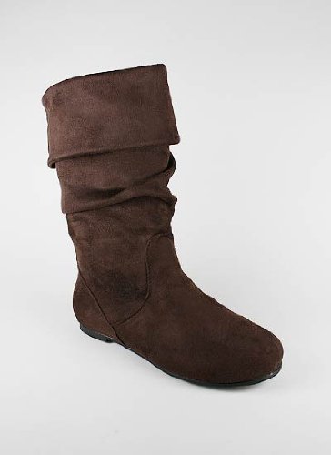 Slouchy Suede Cuff Boot