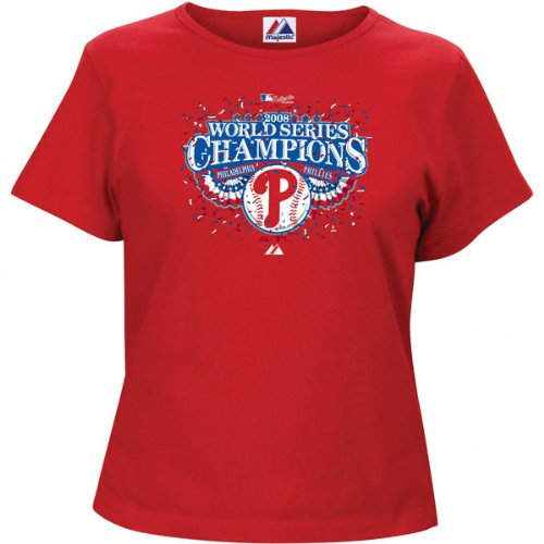 Buy Philadelphia Phillies 2008 World Series Champions Official Parade Celebration Ladies Tee