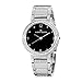 Anne Klein Women's 109233BKSV Swarovski Crystal Accented Silver-Tone Bracelet Watch