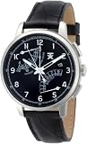 Tx Men's T3c198 Classic Fly-back Chronograph Steel Black Leather Strap Watch