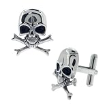 Skull and Crossbones Cufflinks Steel