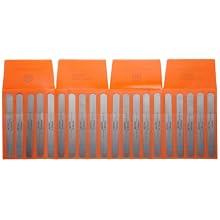Precision Brand Steel Thickness Feeler Gage Poc-Kit Assortment, 1/2" Width, 5" Length, 20 Blades