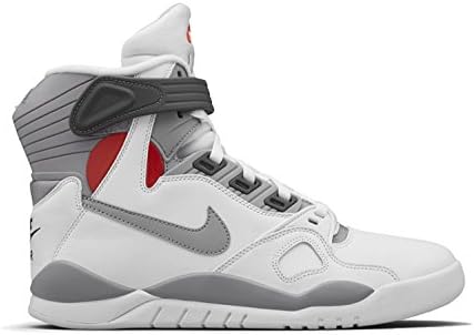 Nike Air Pressure Basketball Retro Shoes White/Grey/Red, 831279 100 SZ 14 (32 cm)
