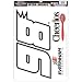 #98 ERIN CROCKER 11X17 ULTRA NUMBER DECAL