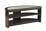 OSP Designs 52-Inch Half Moon TV Stand In Espresso Finish with Frosted Glass Top OSP Designs 52-Inch Half Moon TV Stand In Espresso Finish with Frosted Glass Top
