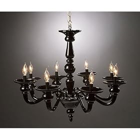 Preciosa Odetta 8 Light Black Crystal Chandelier by SmartBargains