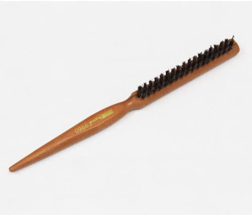 Keeneya SALON HAIR TEASING COMB BRISTLE BRUSH WOODEN HANDLE BACK