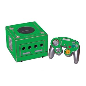 Nintendo Game Cube Skin - NEW - GROOVY GREEN system skins faceplate decal mod