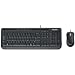 Microsoft - Wired Desktop 600 Black - Ensemble clavier Azerty/souris filaire optique - Touches multim�dia - Noir